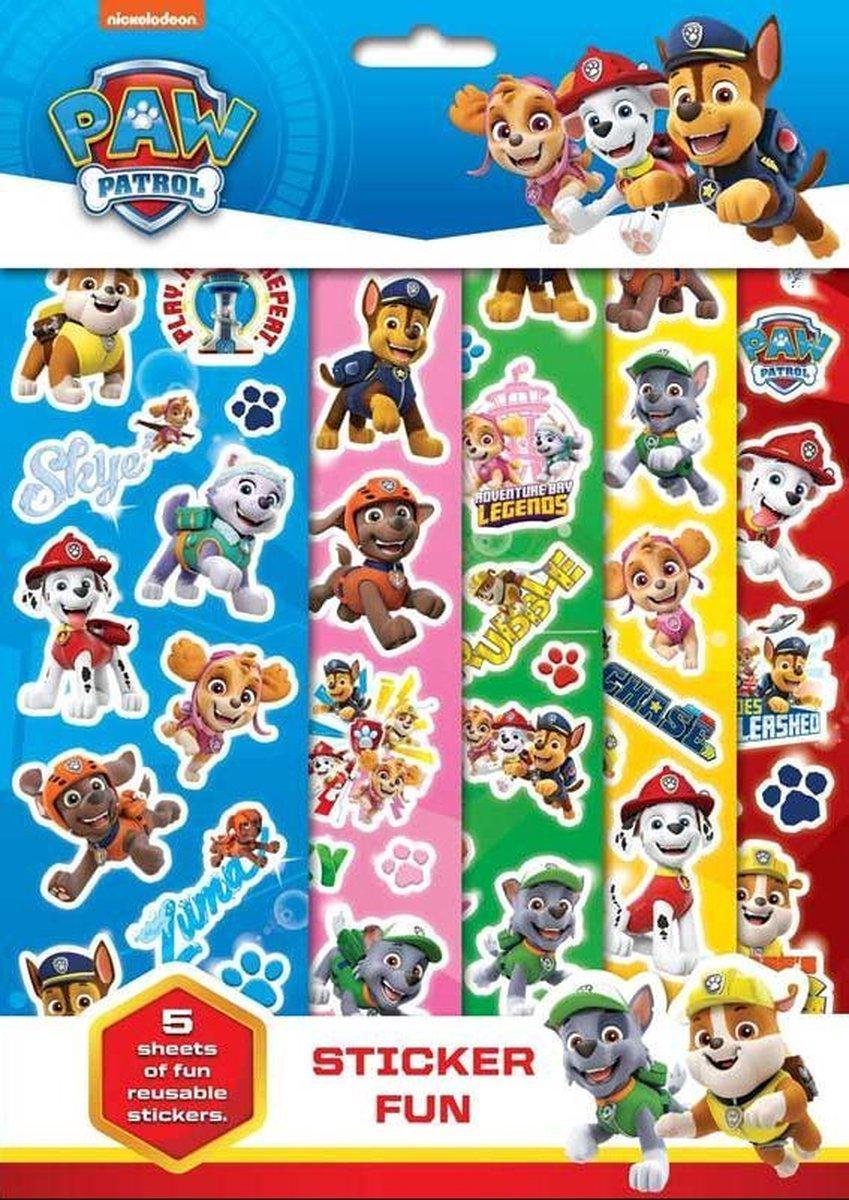 PAW Patrol stickers | Stickervellen | Stickers kinderen | PAW Patrol speelgoed | Stickers | Herbruikbaar | Reusable stickers | stickervellen met meer dan 60 stickers!